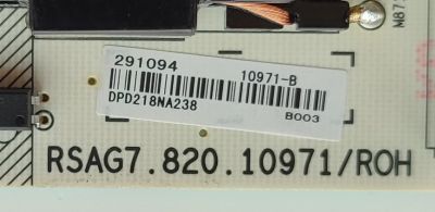 FUENTE DE PODER PARA TV TOSHIBA / NUMERO DE PARTE 291094 / RSAG7.820.10971/ROH / PANEL HD550Y3U72-TAL5KT\S0\GM\ROH / DISPLAY HV550QUB-E1D / MODELO 55M550KU 55M550U - Imagen 3